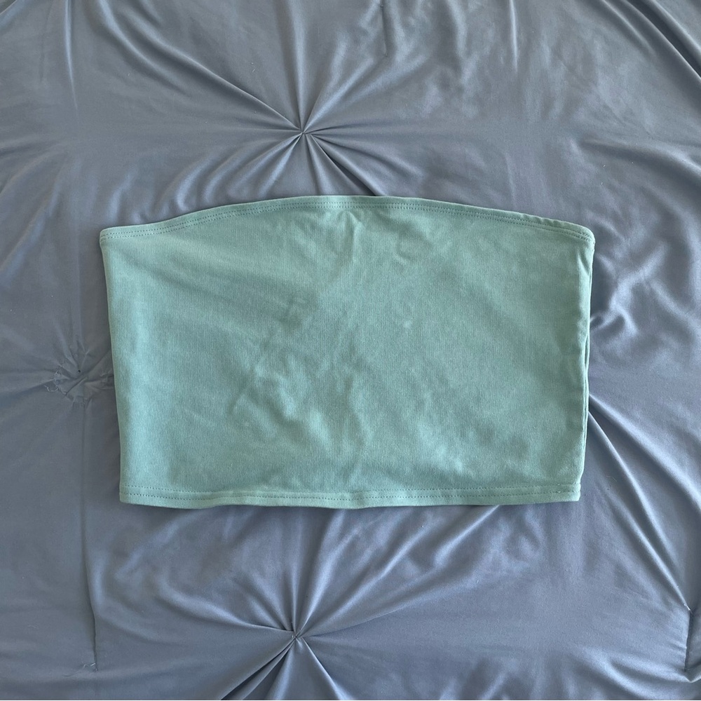 Aritzia TNA blue/green Tube Top